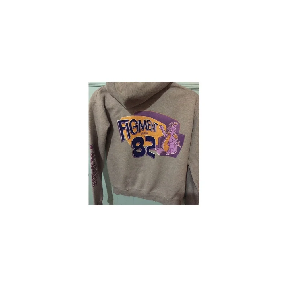 Vintage Disney Figment Epcot Center WDW Hoodie Kids‎ Medium
